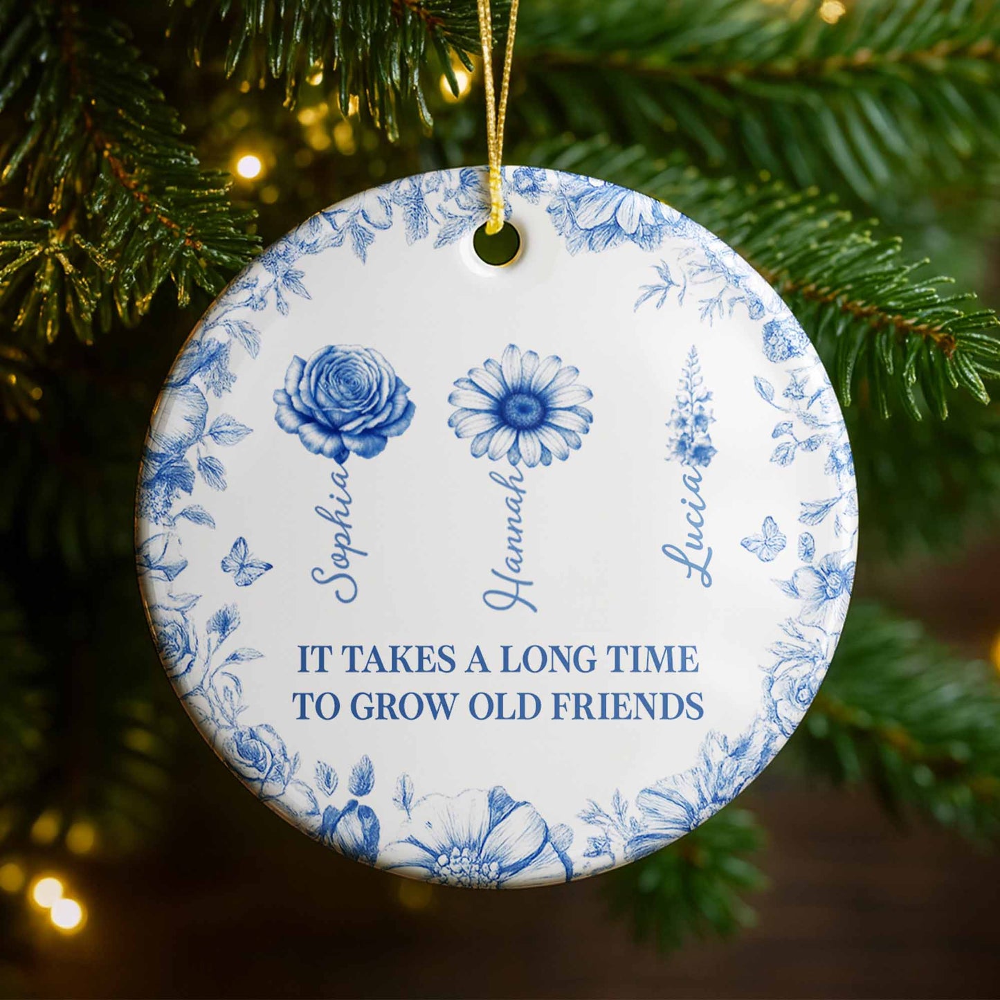 It Takes A Long Time To Grow Old Friends Floral Design