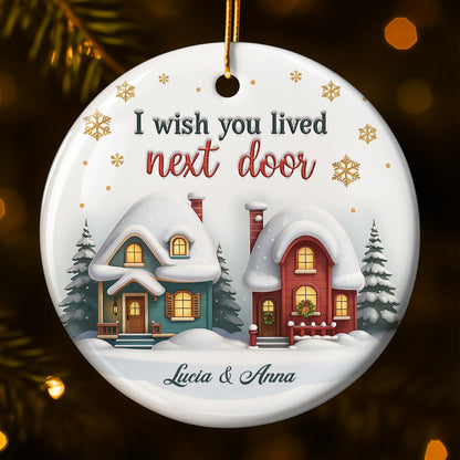 I Wish You Lived Next Door Snowy Houses Design