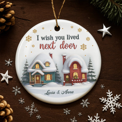 I Wish You Lived Next Door Snowy Houses Design