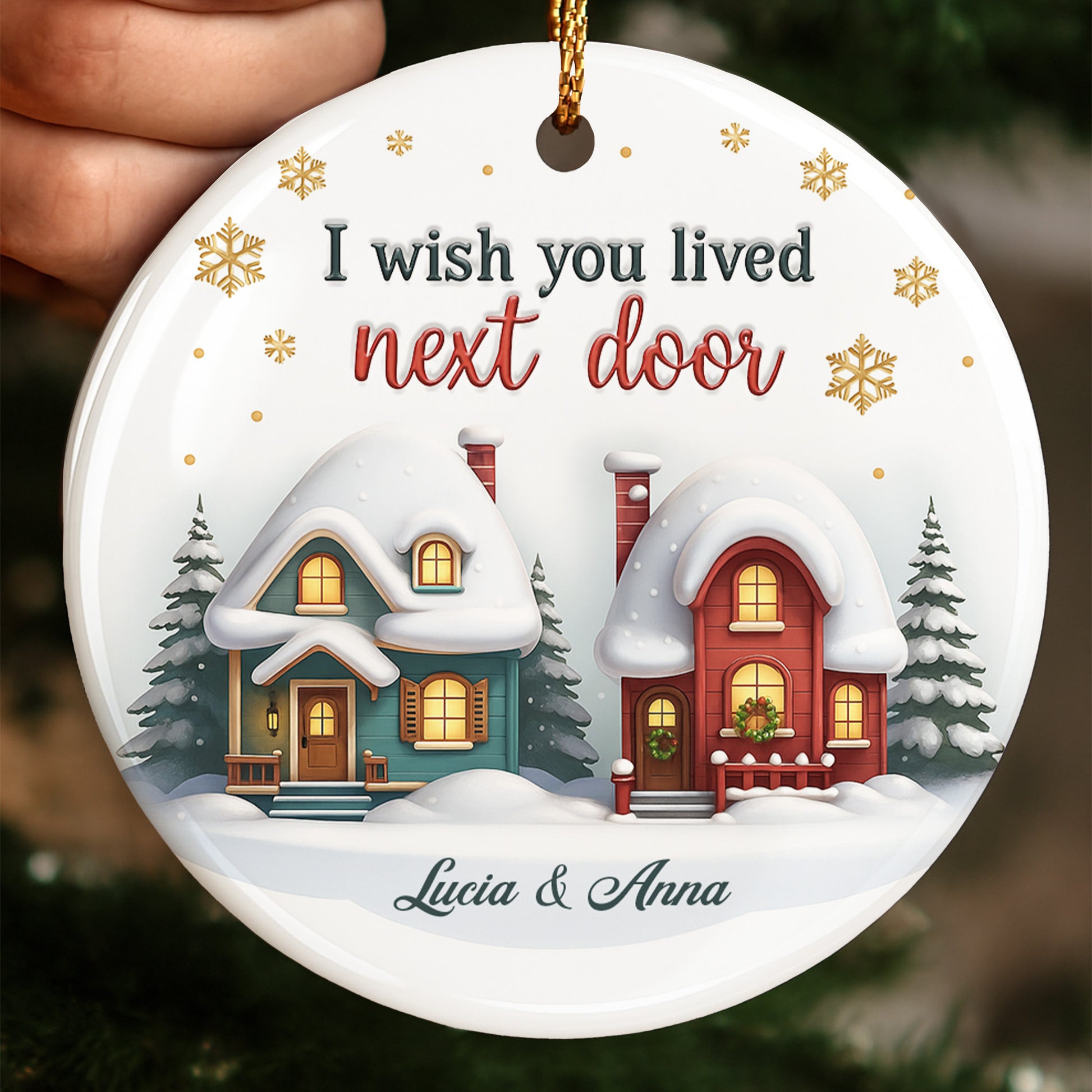 I Wish You Lived Next Door Snowy Houses Design