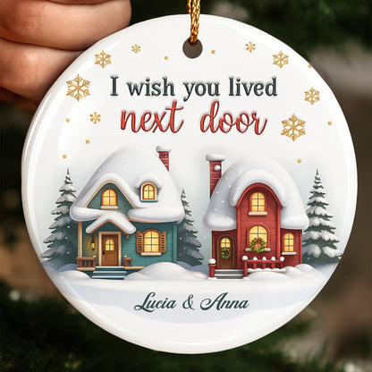 I Wish You Lived Next Door Snowy Houses Design