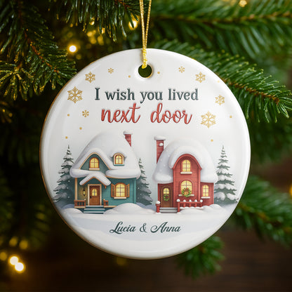I Wish You Lived Next Door Snowy Houses Design