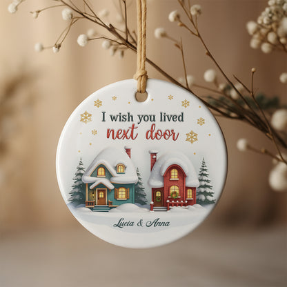 I Wish You Lived Next Door Snowy Houses Design