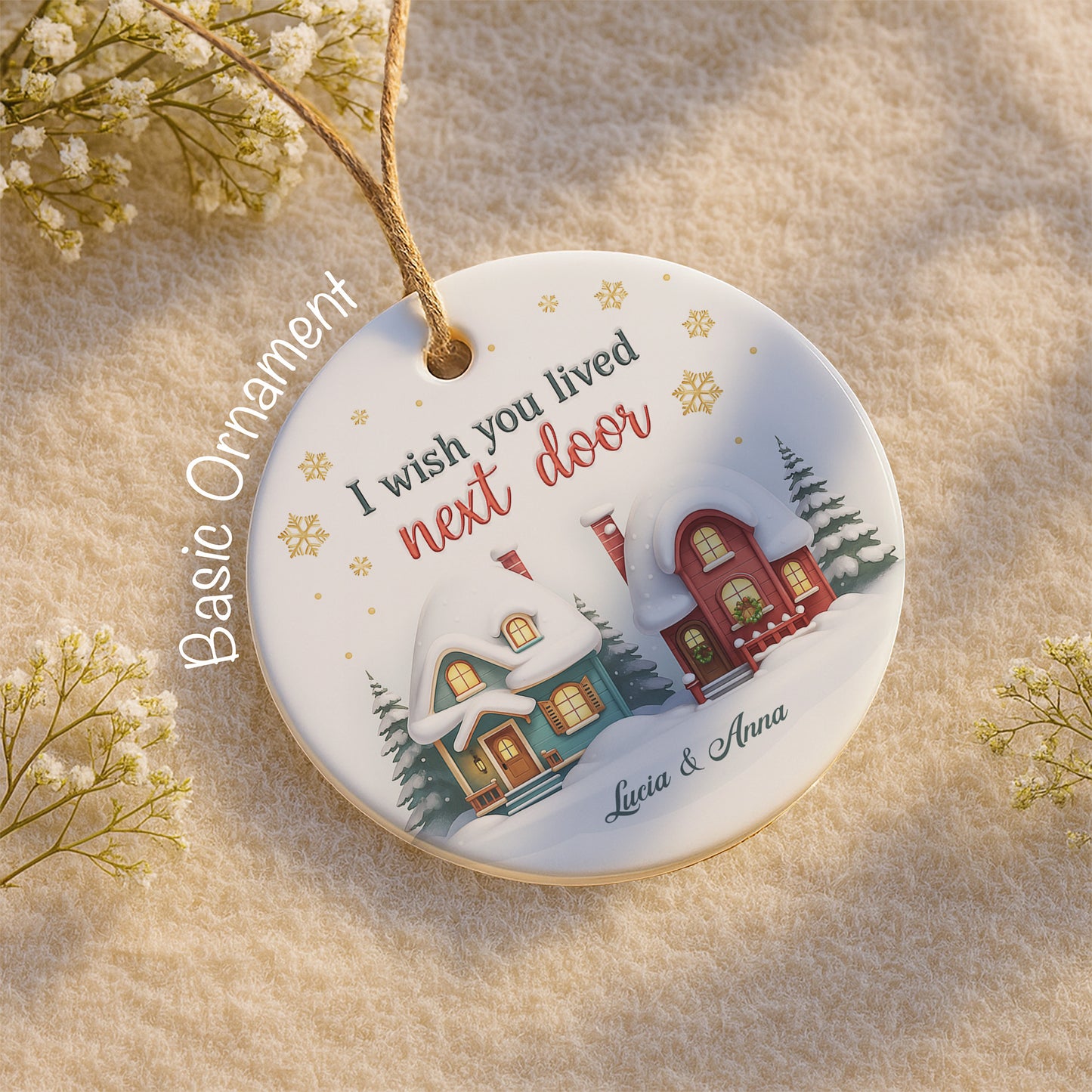 I Wish You Lived Next Door Snowy Houses Design