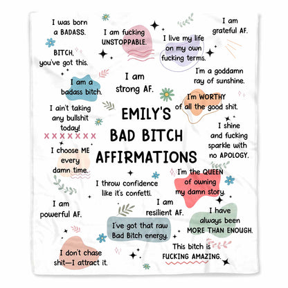 Empowering Bold Affirmations With Stars And Flowers