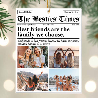 Best Friends Are The Family We Choose, Newspaper Style