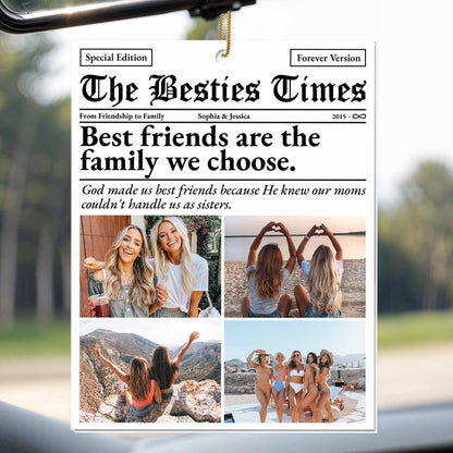 Best Friends Are The Family We Choose, Newspaper Style