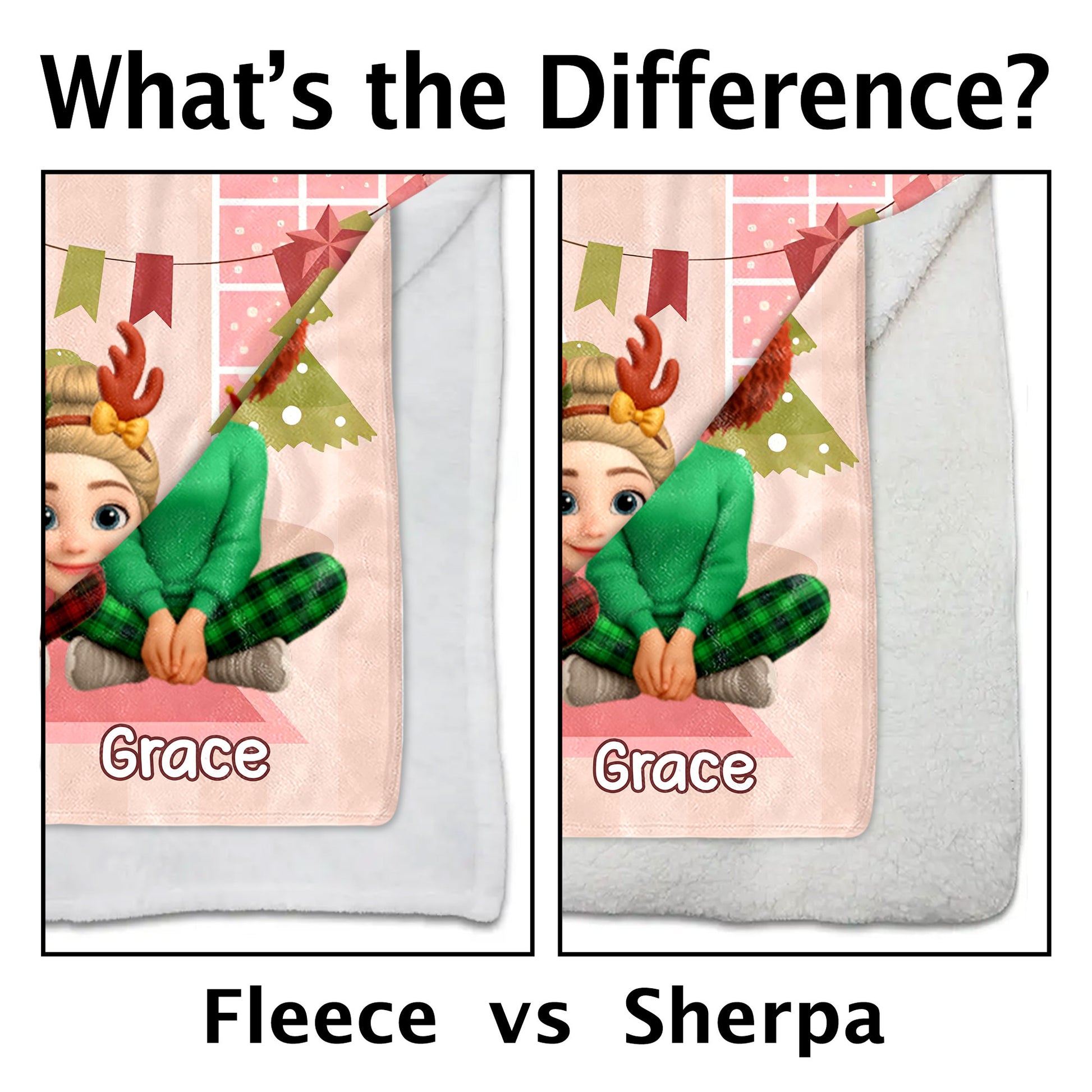 Sisters Always Connected By Heart With Christmas Wreath