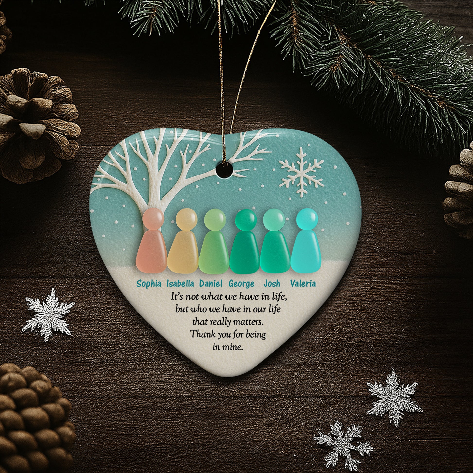 Thank You For Being In My Life, Tree And Family Figures