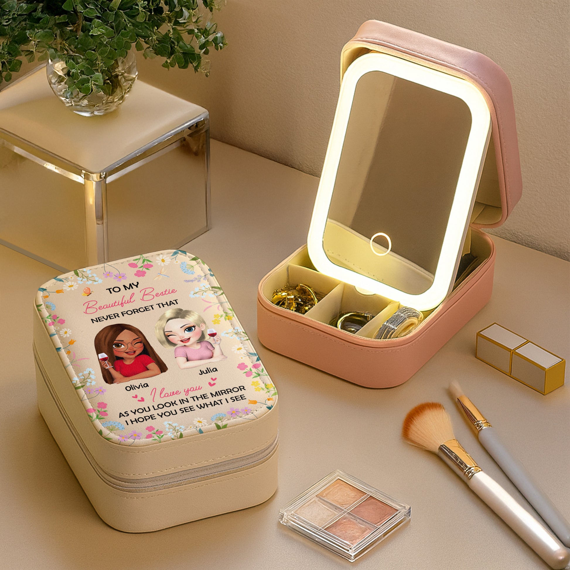 To My Beautiful Bestie, Love And Flowers