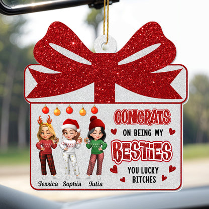 Congrats On Being My Besties, Gift Box And Christmas Ornaments