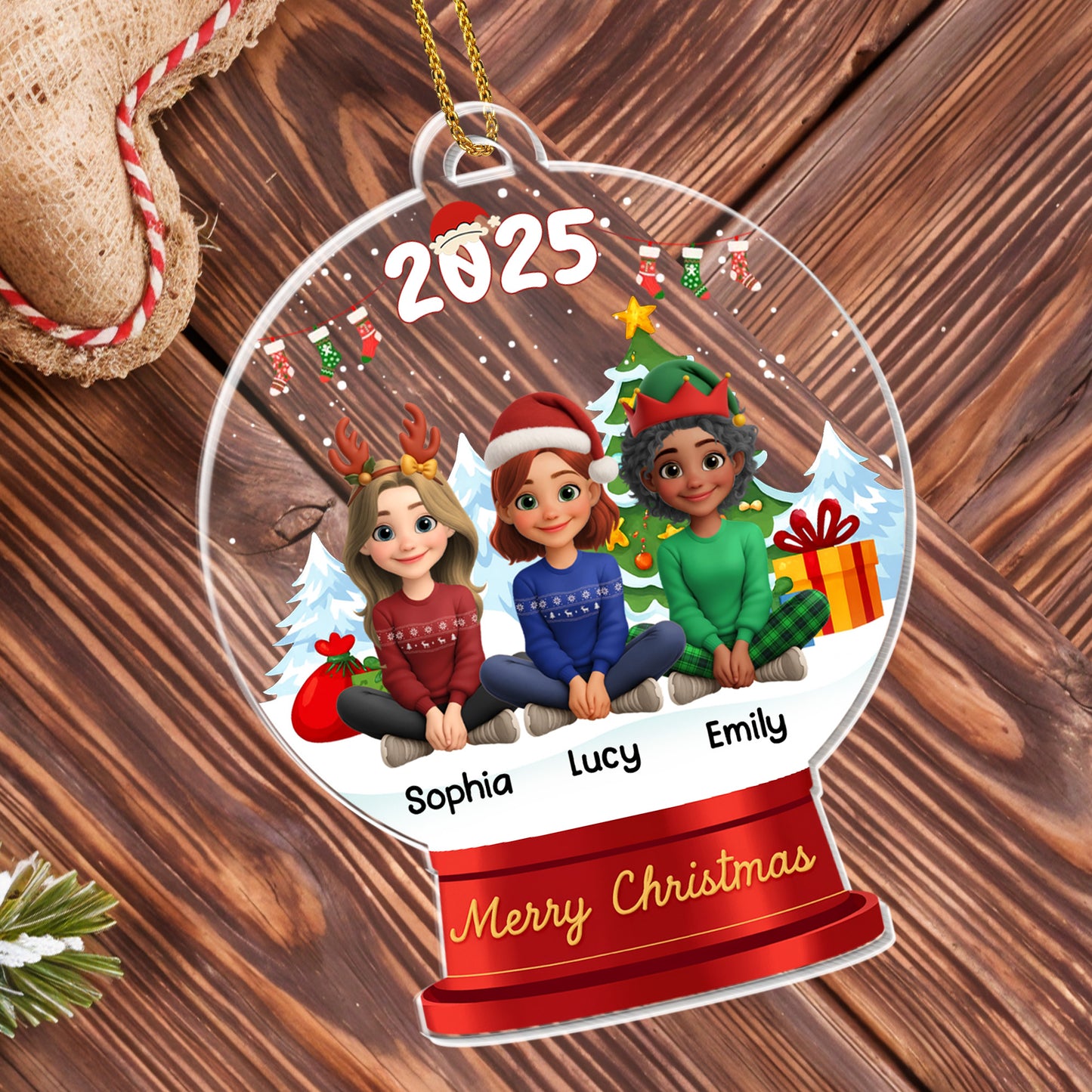 Merry Christmas, Children Celebrating