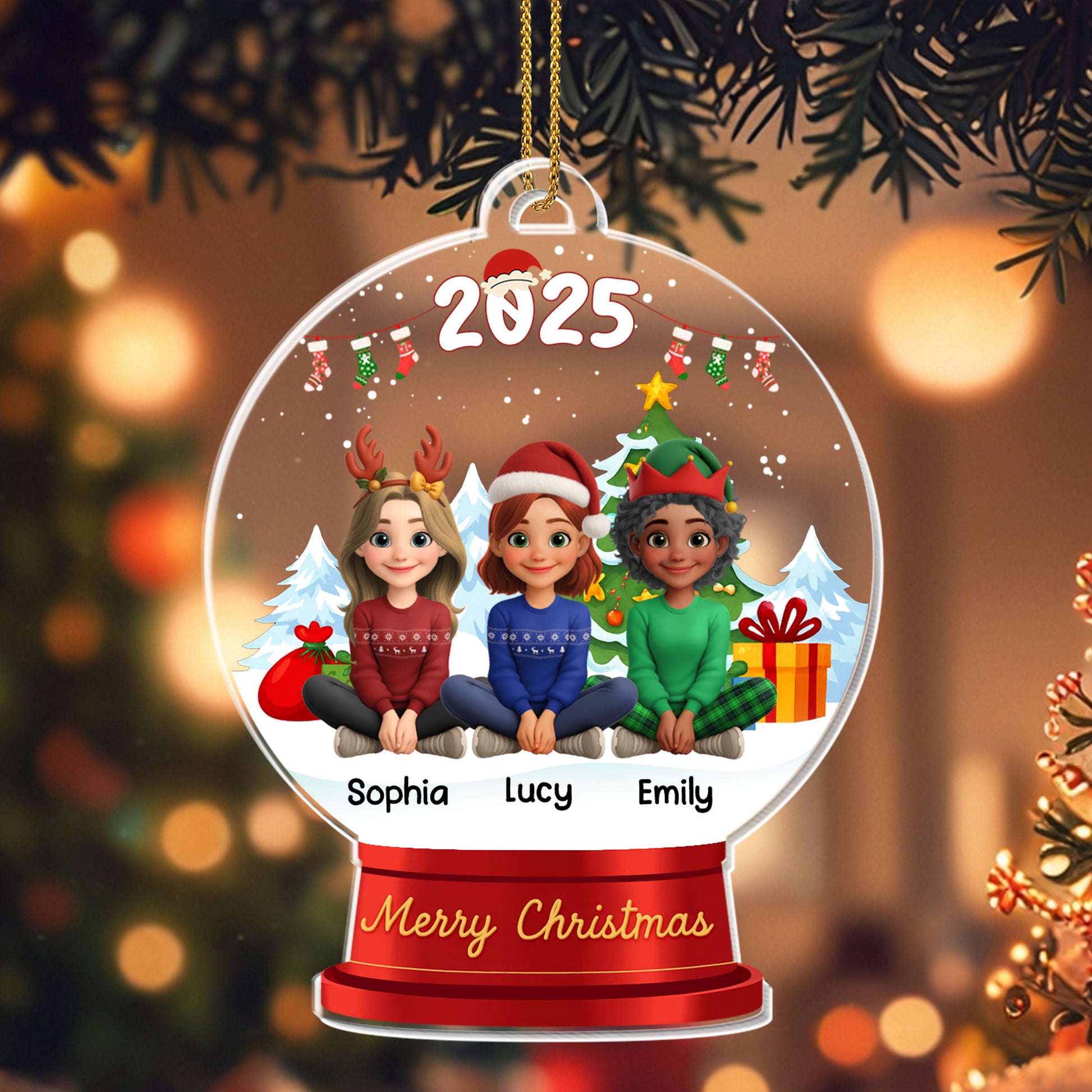 Merry Christmas, Children Celebrating