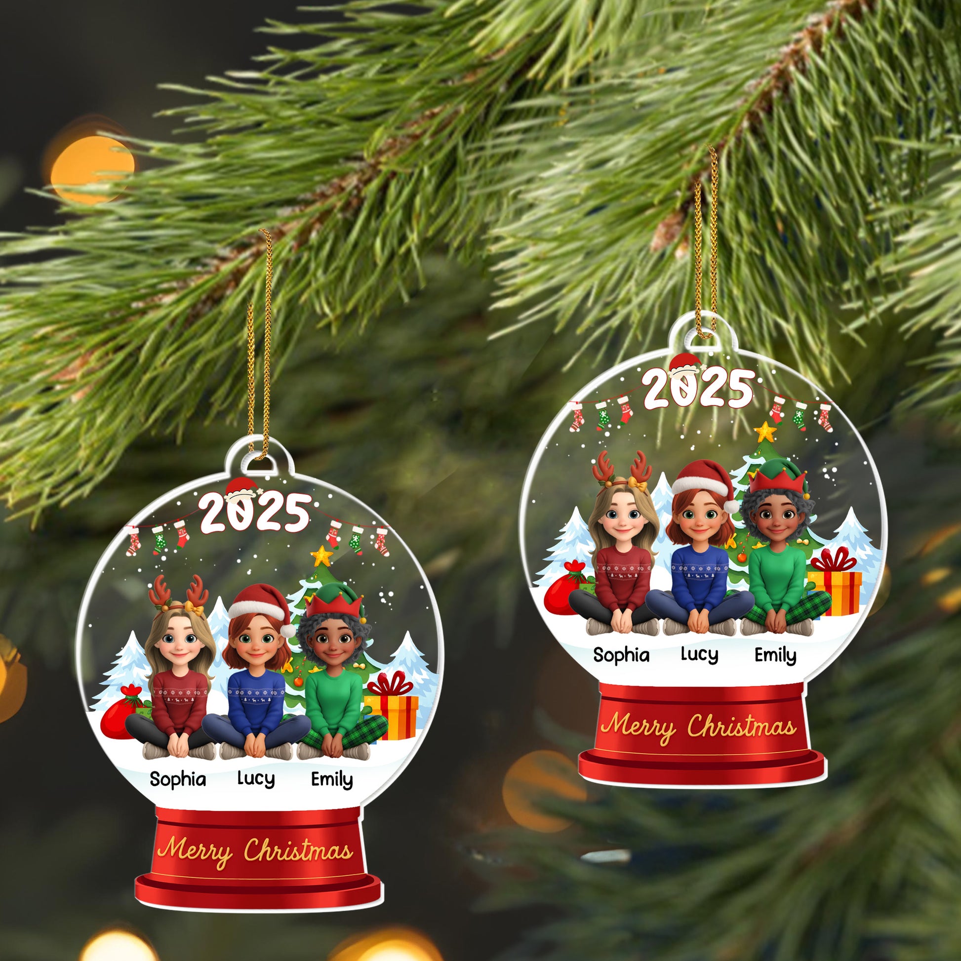 Merry Christmas, Children Celebrating