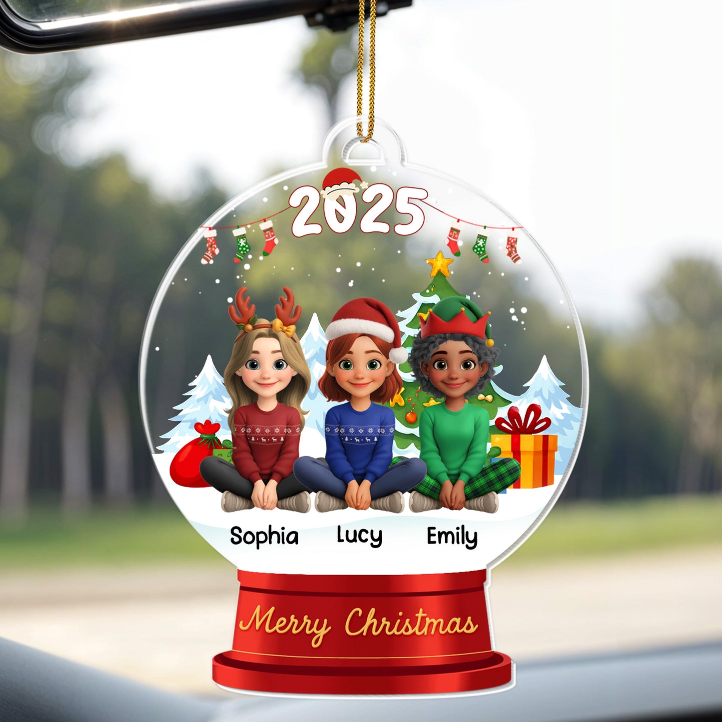 Merry Christmas, Children Celebrating