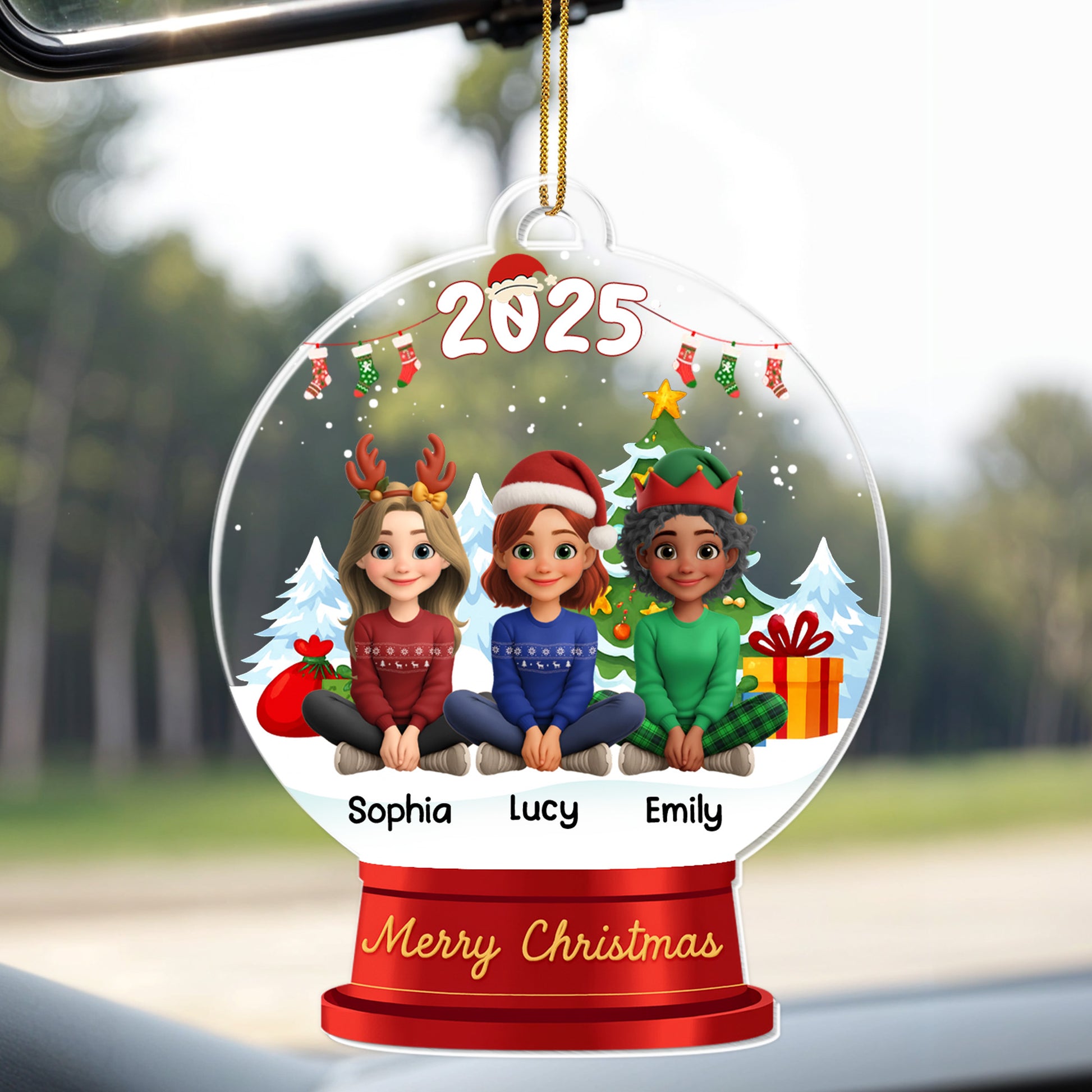 Merry Christmas, Children Celebrating