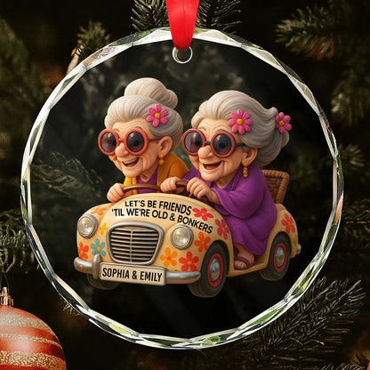 Let's Be Friends 'Til We're Old And Bonkers, Elderly Women Riding Car