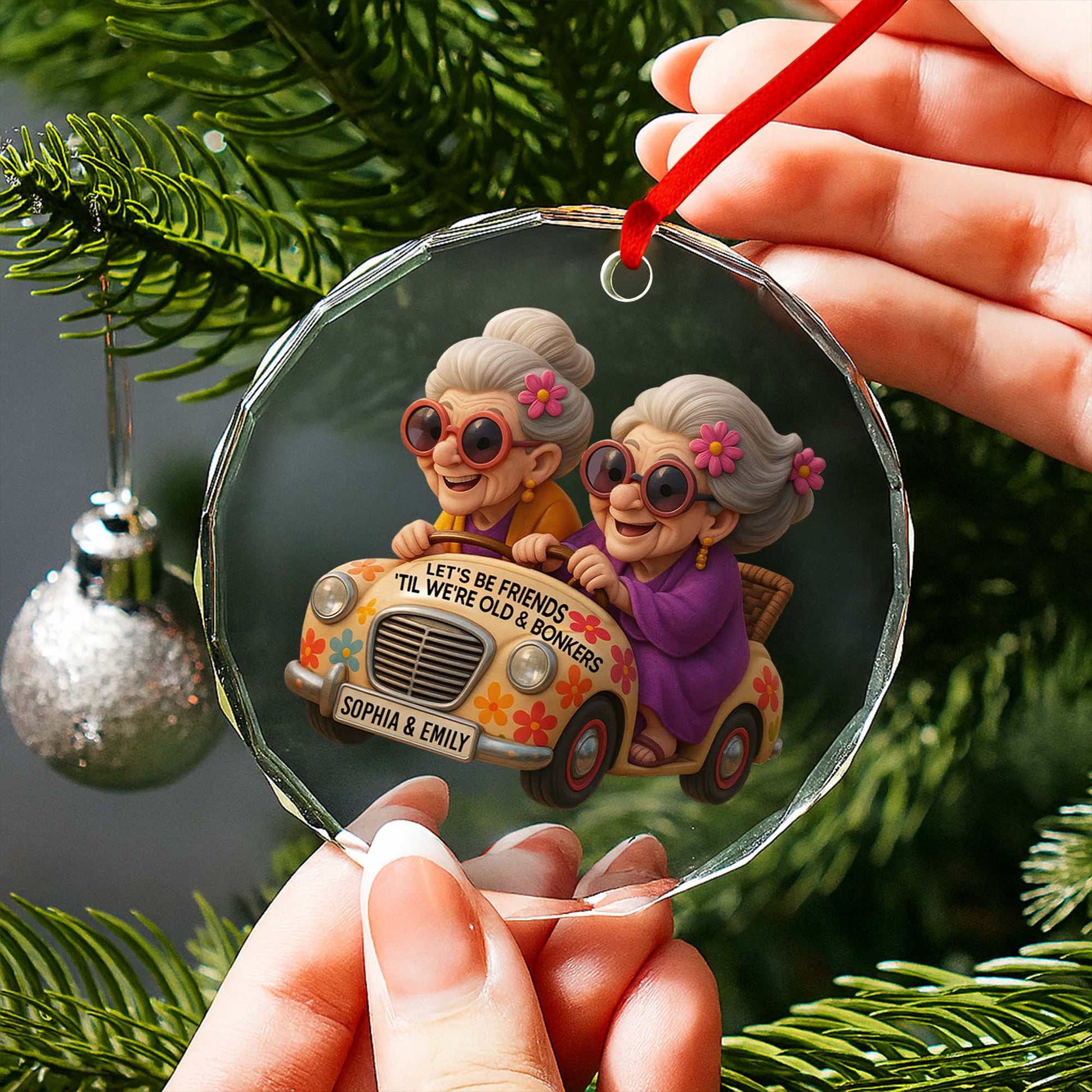 Let's Be Friends 'Til We're Old And Bonkers, Elderly Women Riding Car