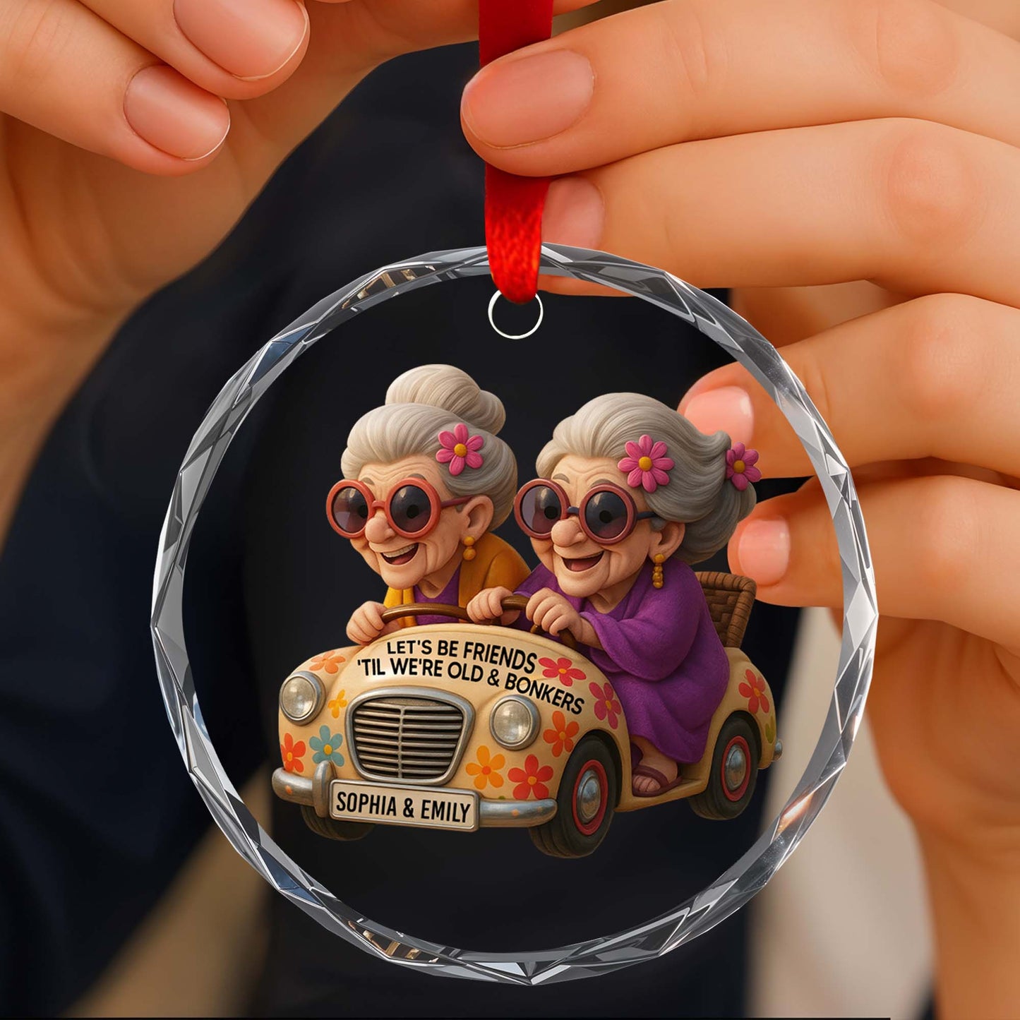 Let's Be Friends 'Til We're Old And Bonkers, Elderly Women Riding Car