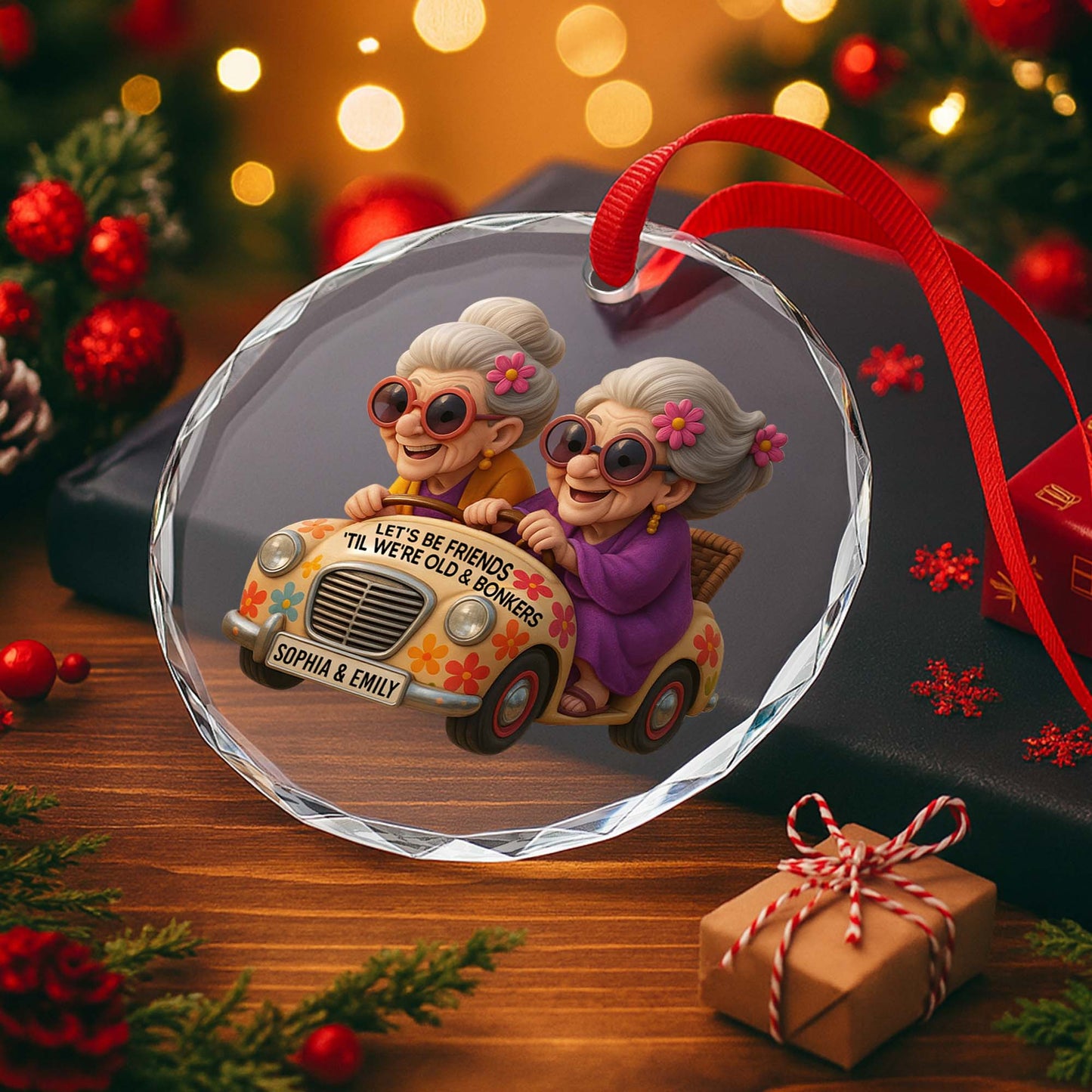 Let's Be Friends 'Til We're Old And Bonkers, Elderly Women Riding Car