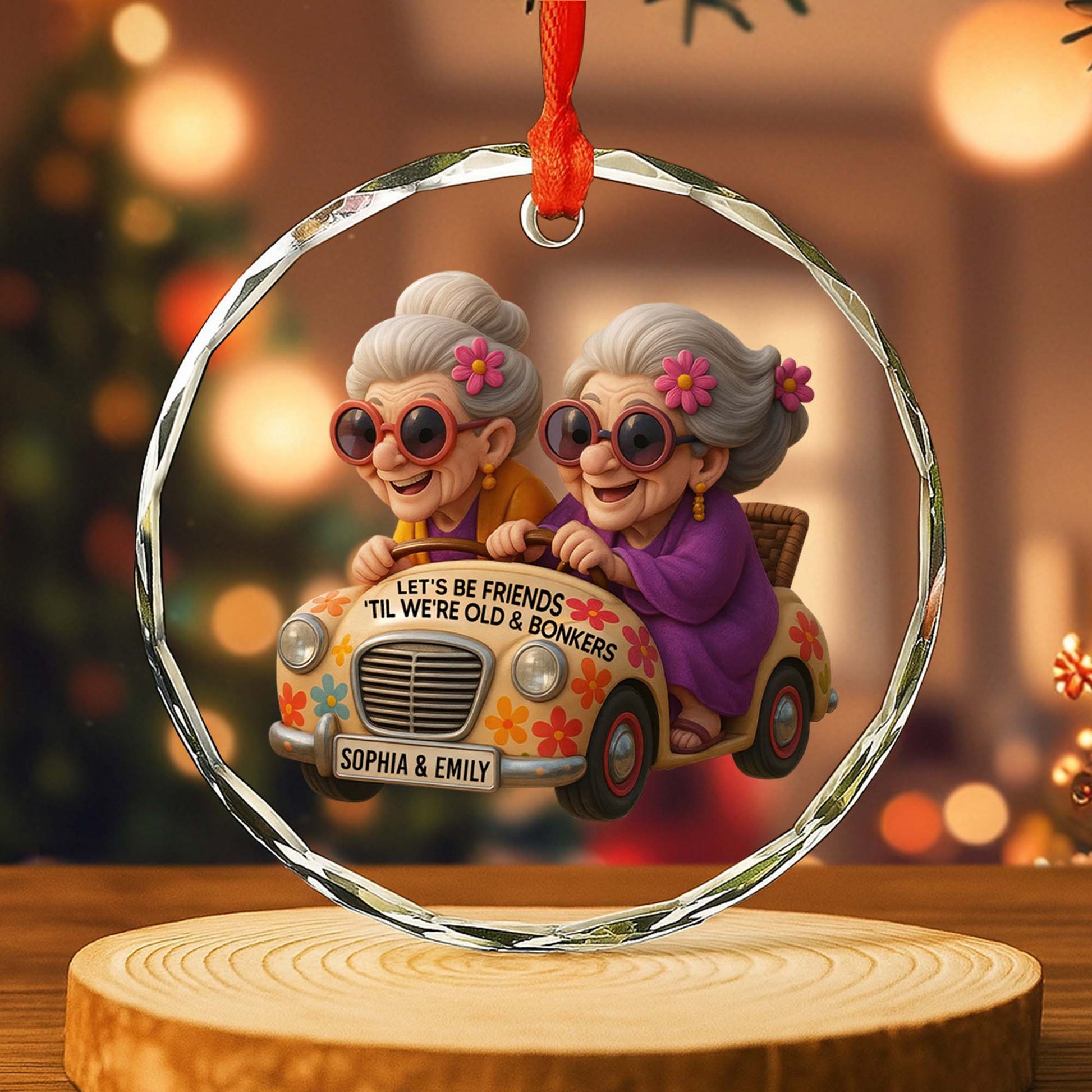 Let's Be Friends 'Til We're Old And Bonkers, Elderly Women Riding Car