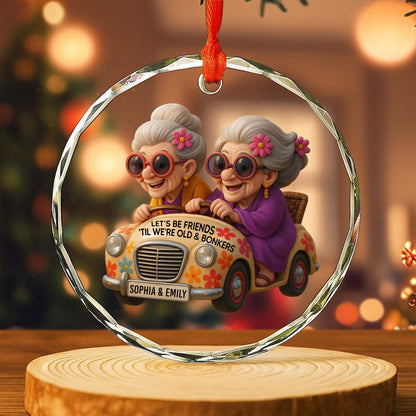Let's Be Friends 'Til We're Old And Bonkers, Elderly Women Riding Car