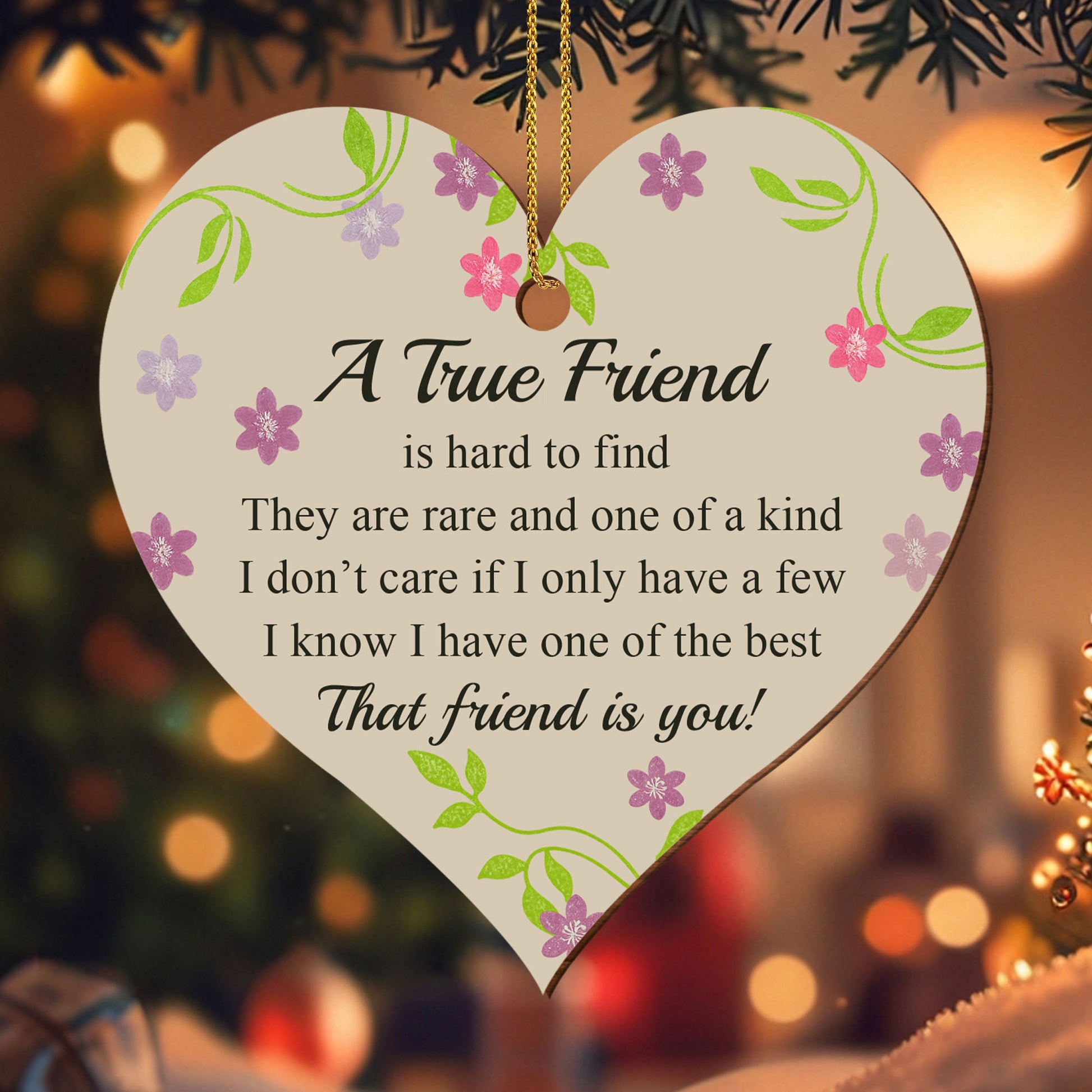 A True Friend Is Hard To Find, Flowers And Leaves