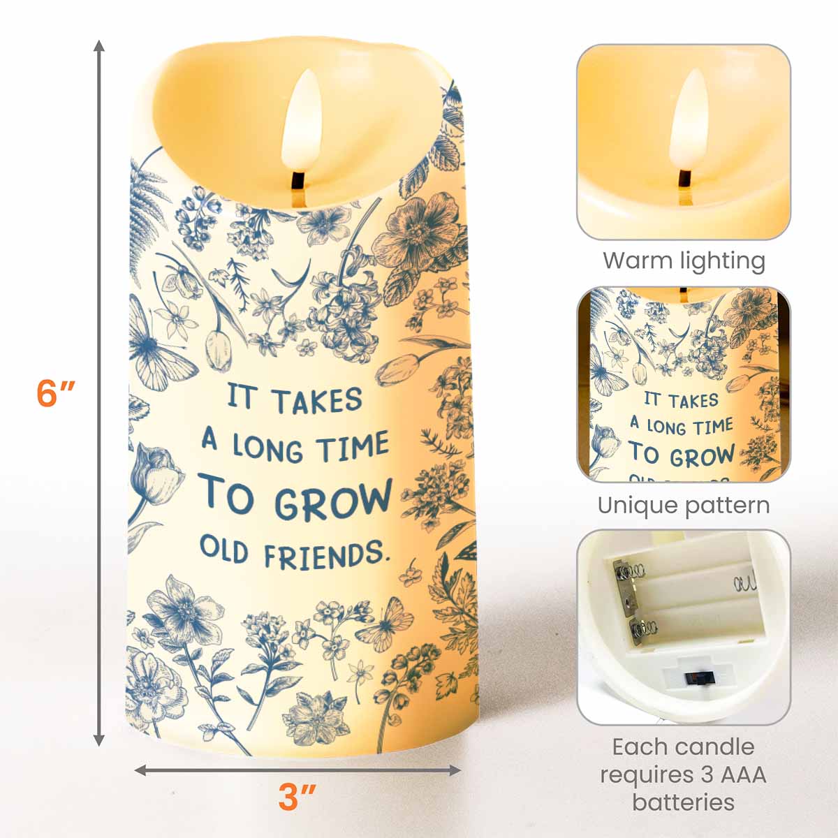 It Takes A Long Time To Grow Old Friends, Flowers