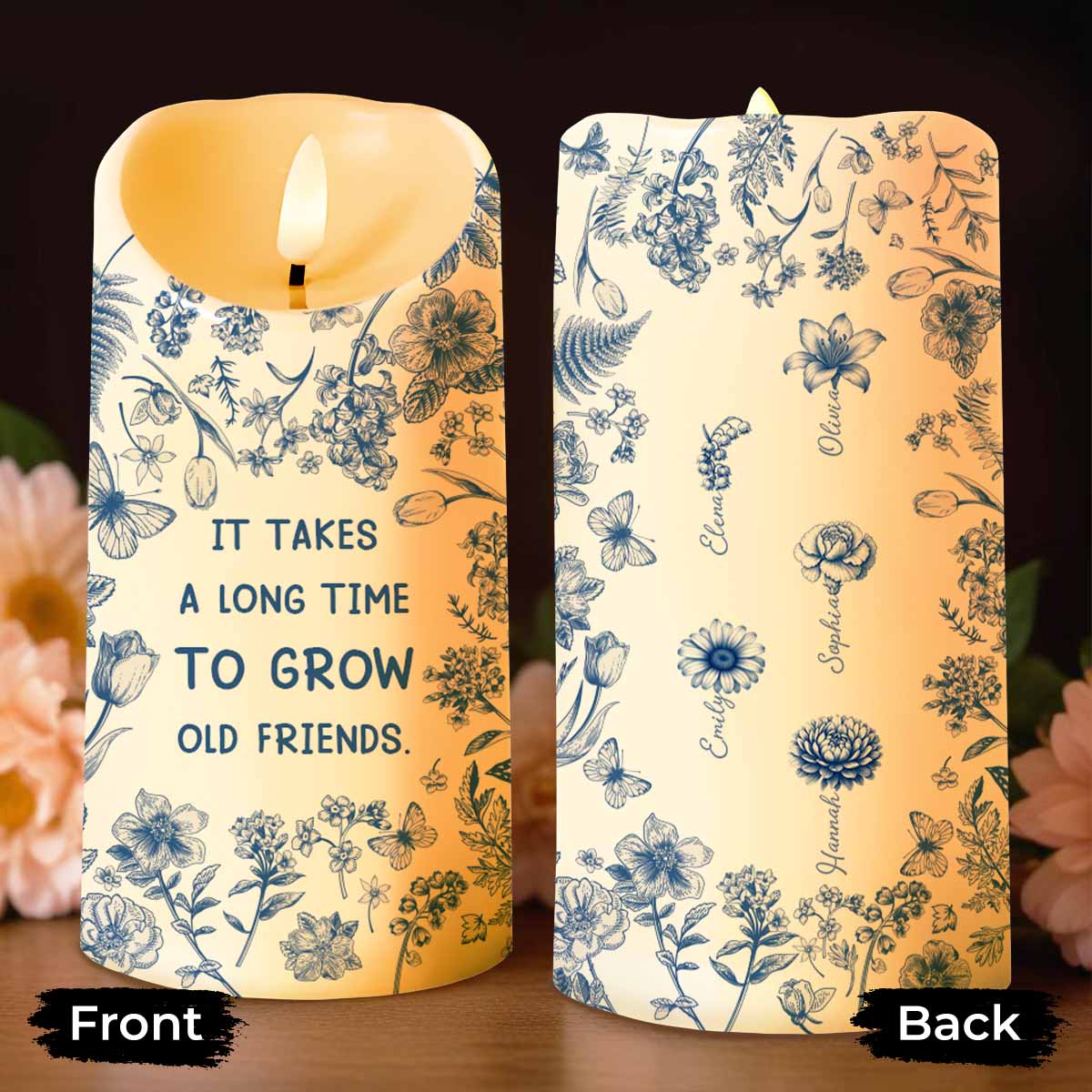 It Takes A Long Time To Grow Old Friends, Flowers