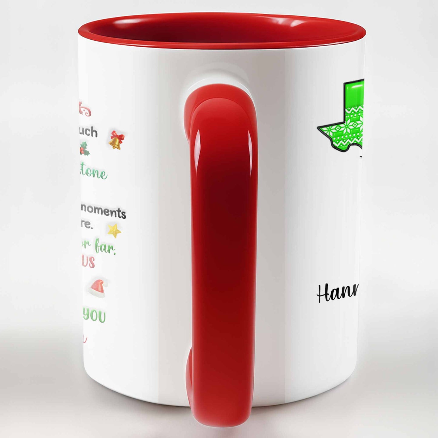 To My Bestie, Love Between Us Heart and Stars Mug Design