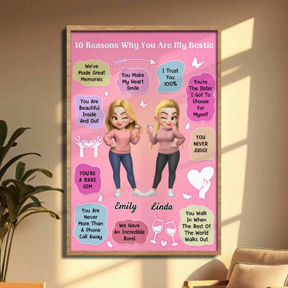 10 Reasons Why You Are My Bestie With Animated Characters And Hearts