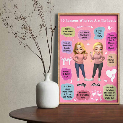 10 Reasons Why You Are My Bestie With Animated Characters And Hearts