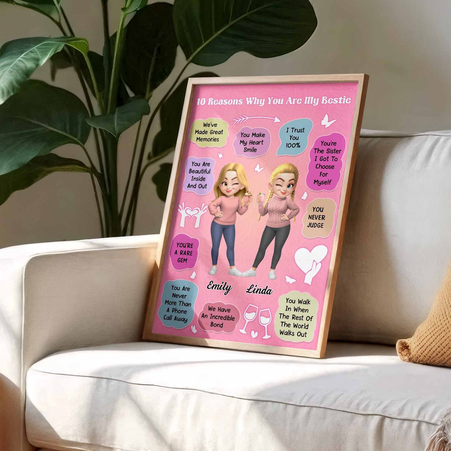 10 Reasons Why You Are My Bestie With Animated Characters And Hearts