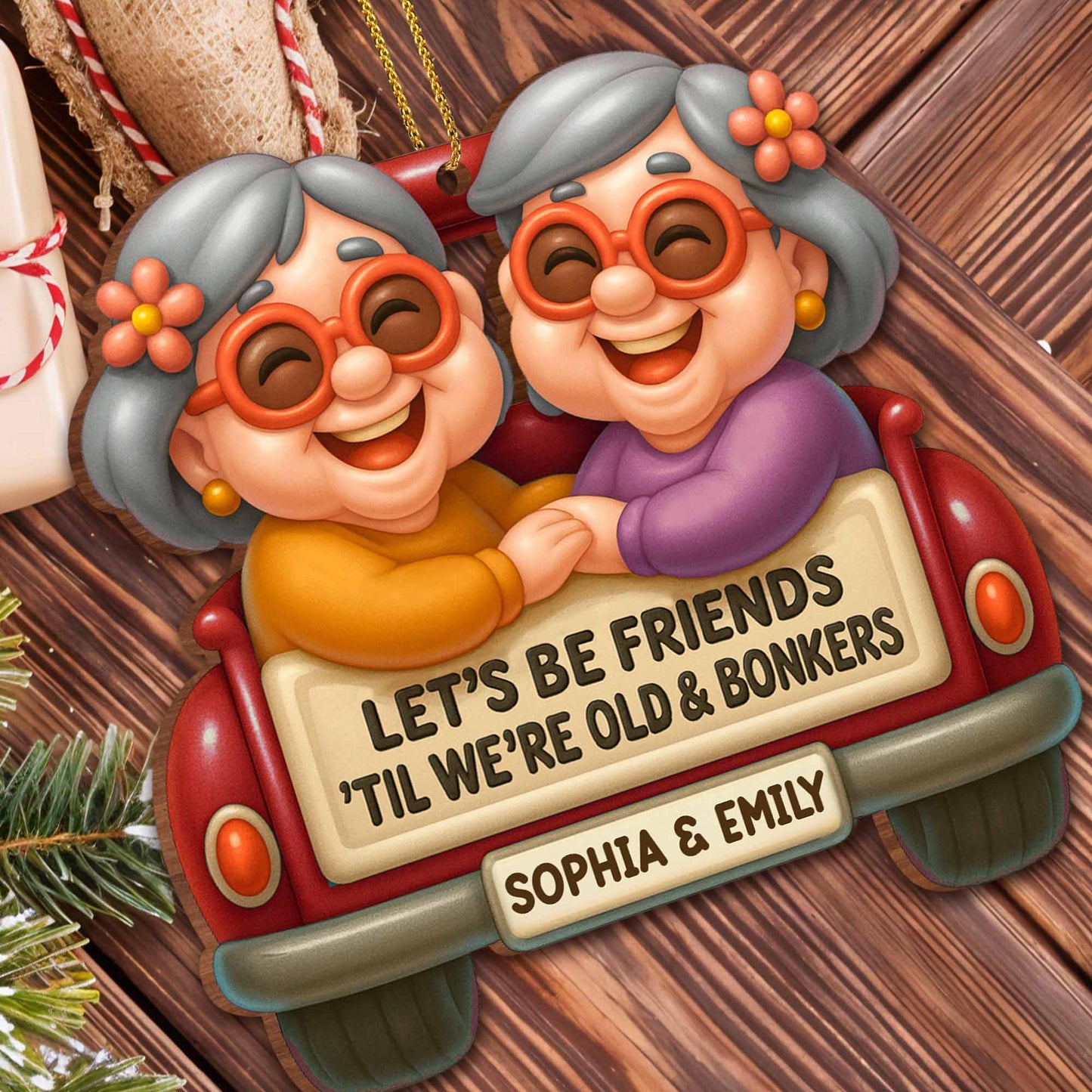 Let's Be Friends 'Til We're Old & Bonkers, Elderly Couple In Car