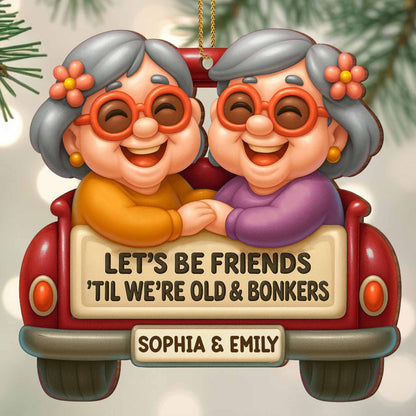 Let's Be Friends 'Til We're Old & Bonkers, Elderly Couple In Car