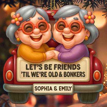 Let's Be Friends 'Til We're Old & Bonkers, Elderly Couple In Car