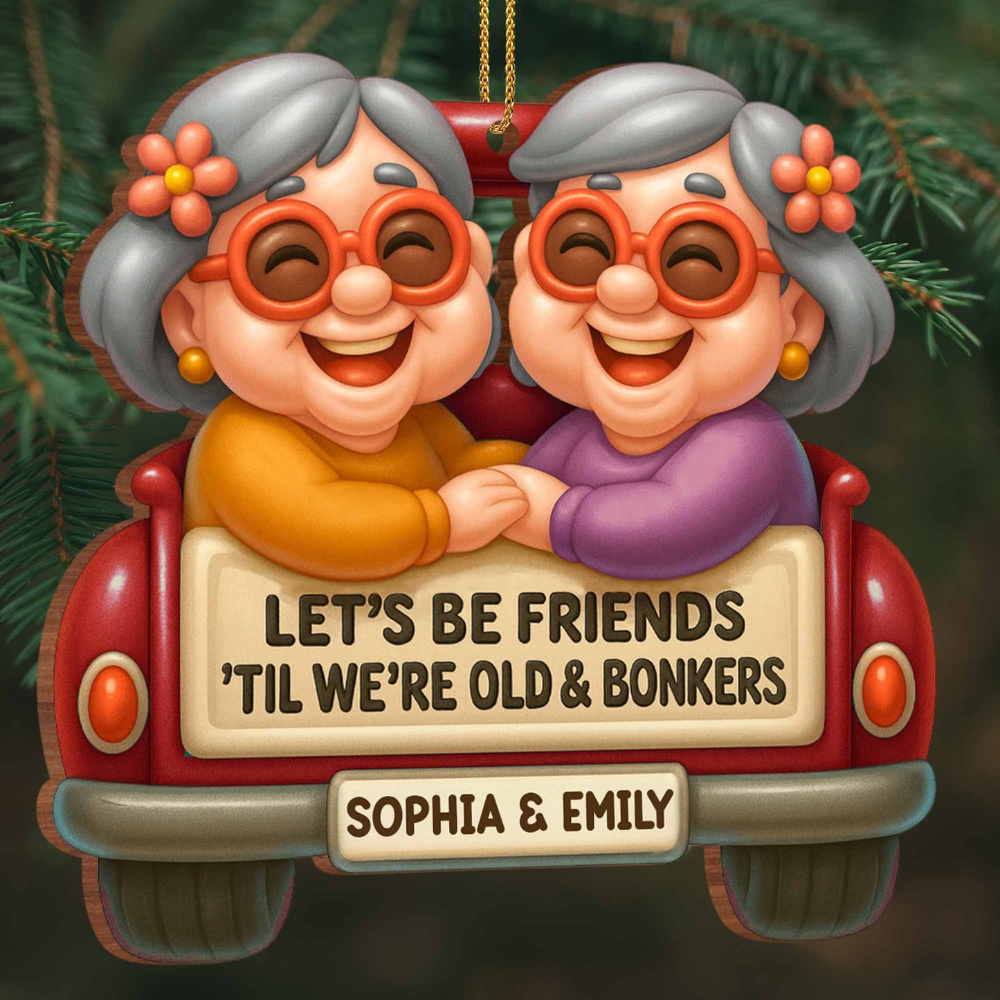 Let's Be Friends 'Til We're Old & Bonkers, Elderly Couple In Car