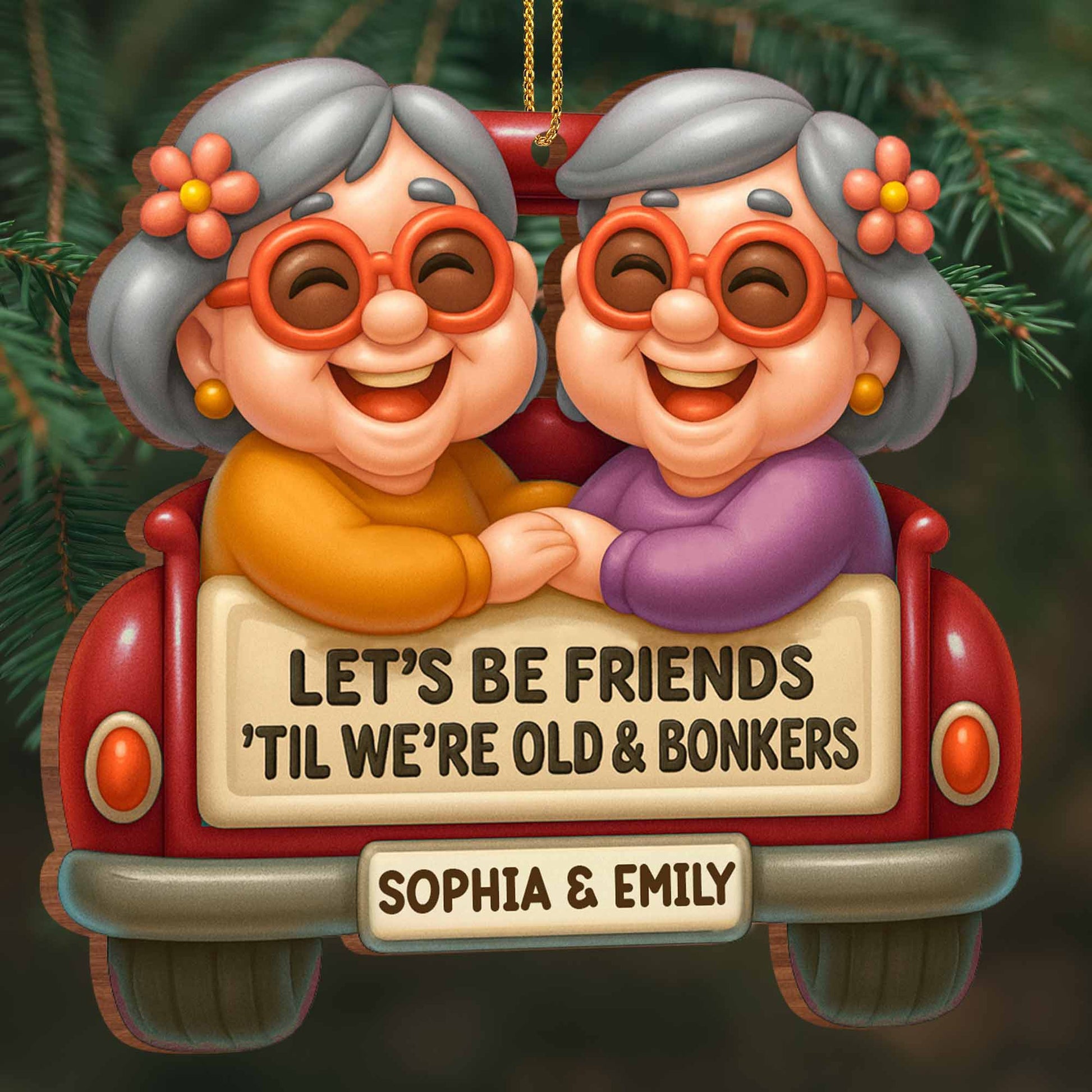 Let's Be Friends 'Til We're Old & Bonkers, Elderly Couple In Car