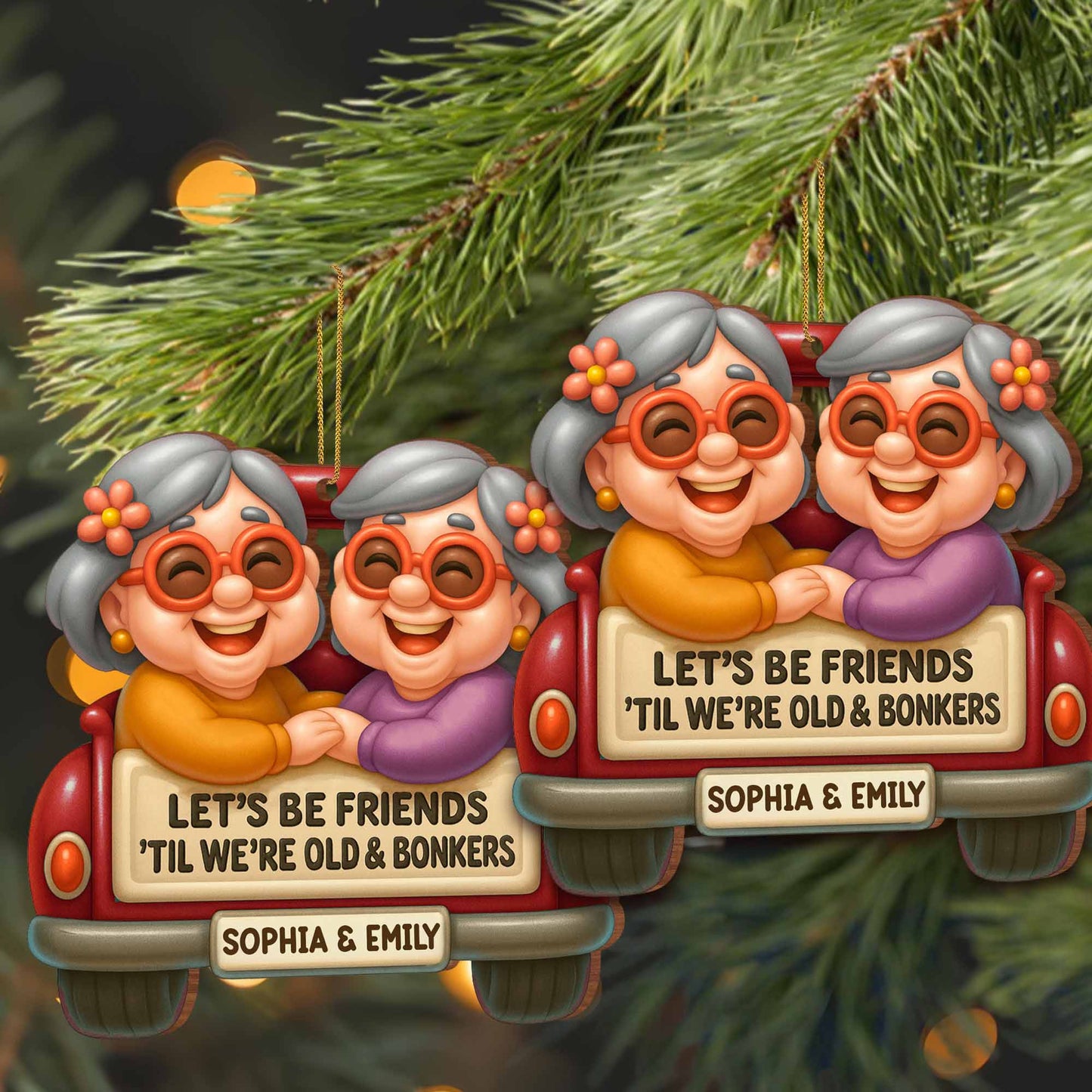 Let's Be Friends 'Til We're Old & Bonkers, Elderly Couple In Car