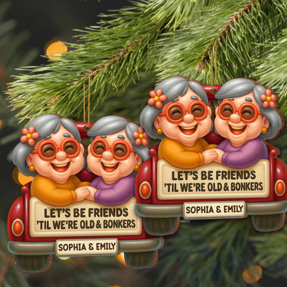 Let's Be Friends 'Til We're Old & Bonkers, Elderly Couple In Car