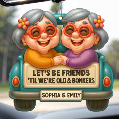 Let's Be Friends 'Til We're Old & Bonkers, Elderly Couple In Car