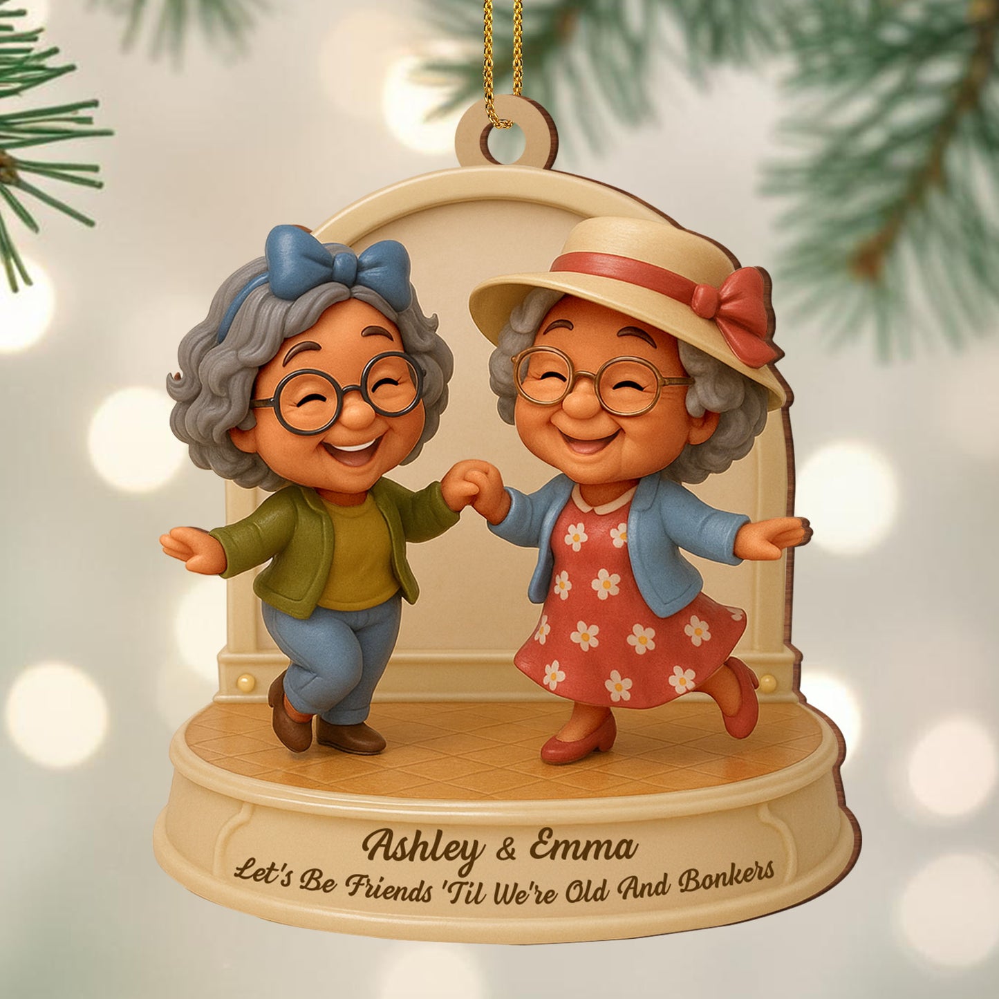 Let’s Be Friends 'Til We’re Old And Dancing Elderly Women