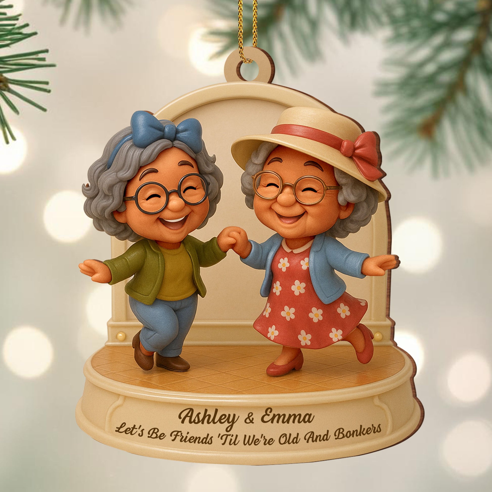 Let’s Be Friends 'Til We’re Old And Dancing Elderly Women