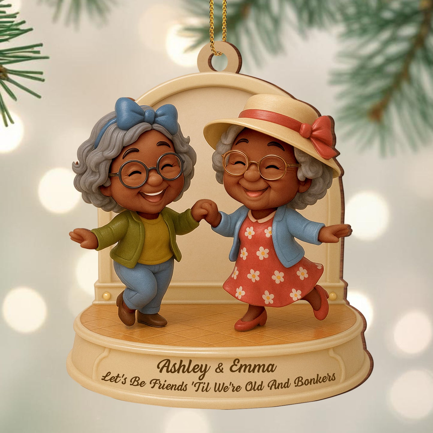 Let’s Be Friends 'Til We’re Old And Dancing Elderly Women