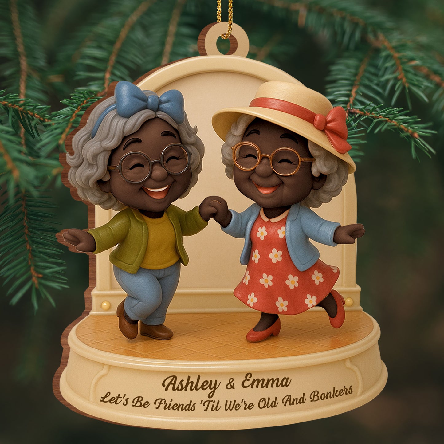 Let’s Be Friends 'Til We’re Old And Dancing Elderly Women