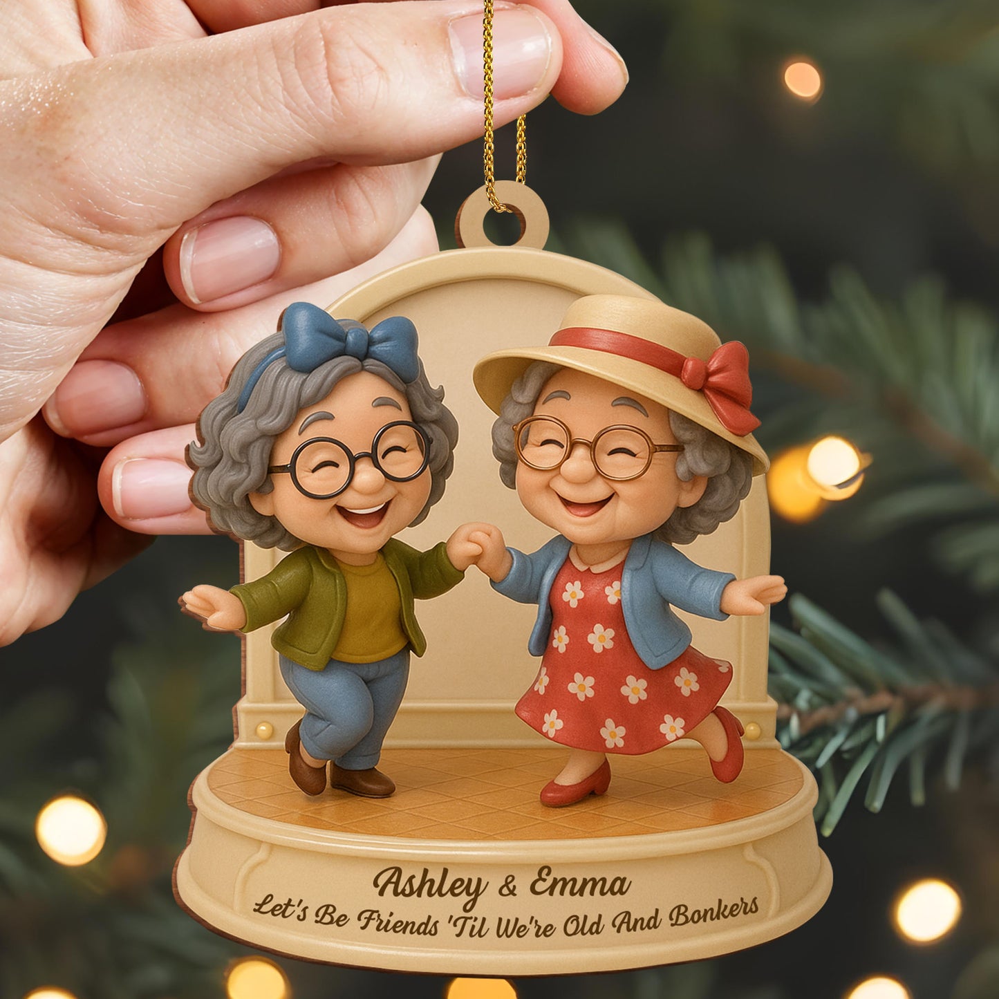 Let’s Be Friends 'Til We’re Old And Dancing Elderly Women