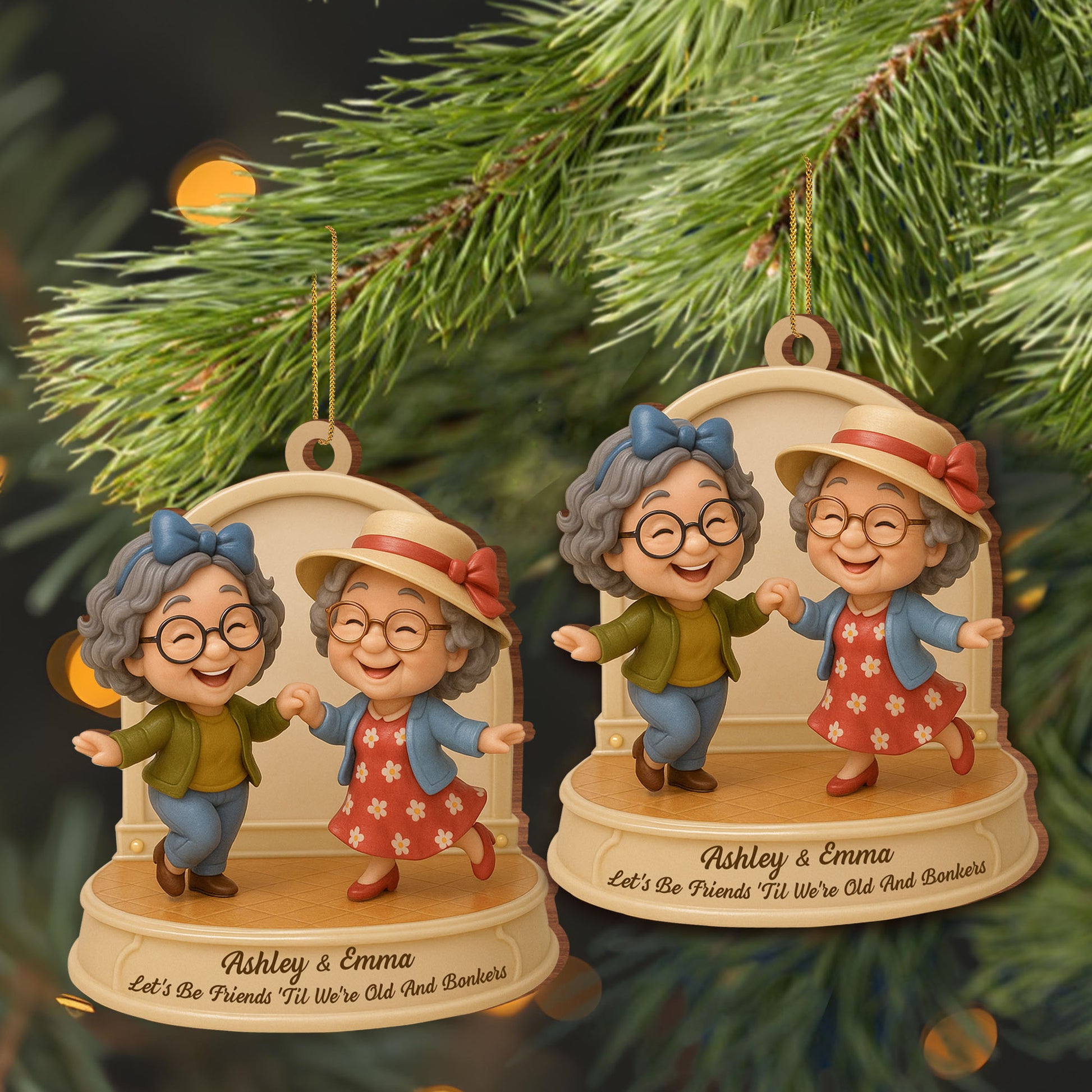 Let’s Be Friends 'Til We’re Old And Dancing Elderly Women