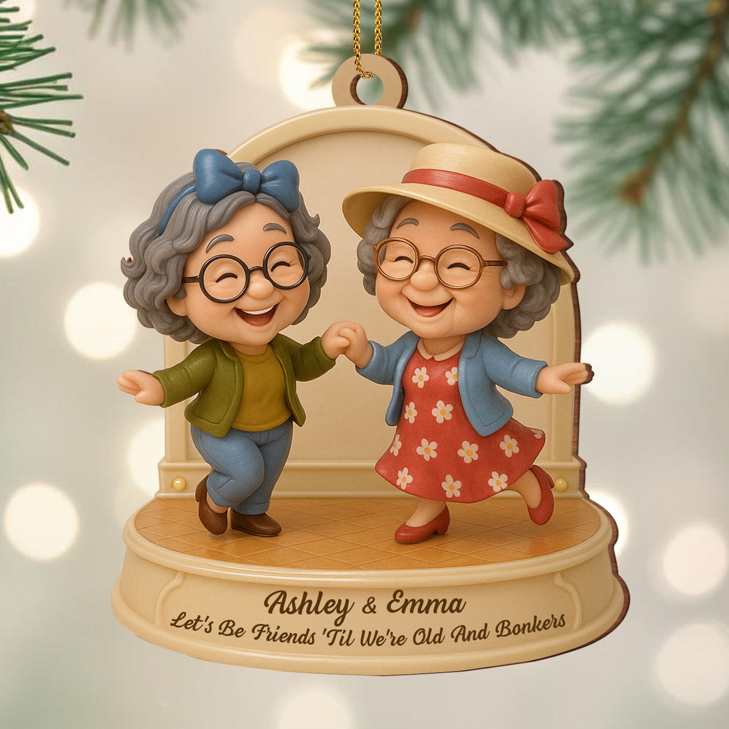 Let’s Be Friends 'Til We’re Old And Dancing Elderly Women