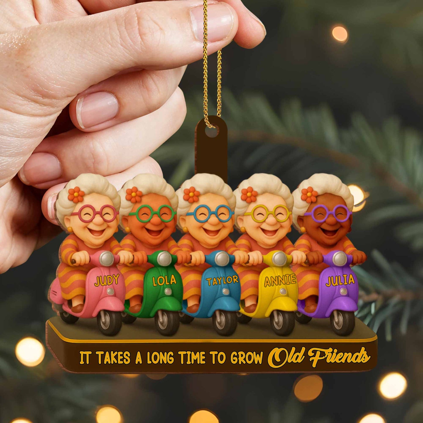 It Takes a Long Time To Grow Old Friends, Elderly Women on Scooters