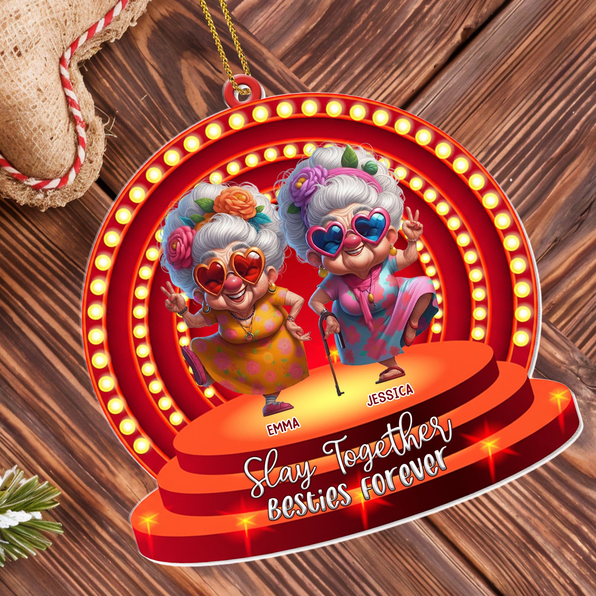 Slay Together Besties Forever With Stylized Elderly Women